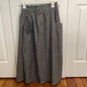 Gray-wash Skirt